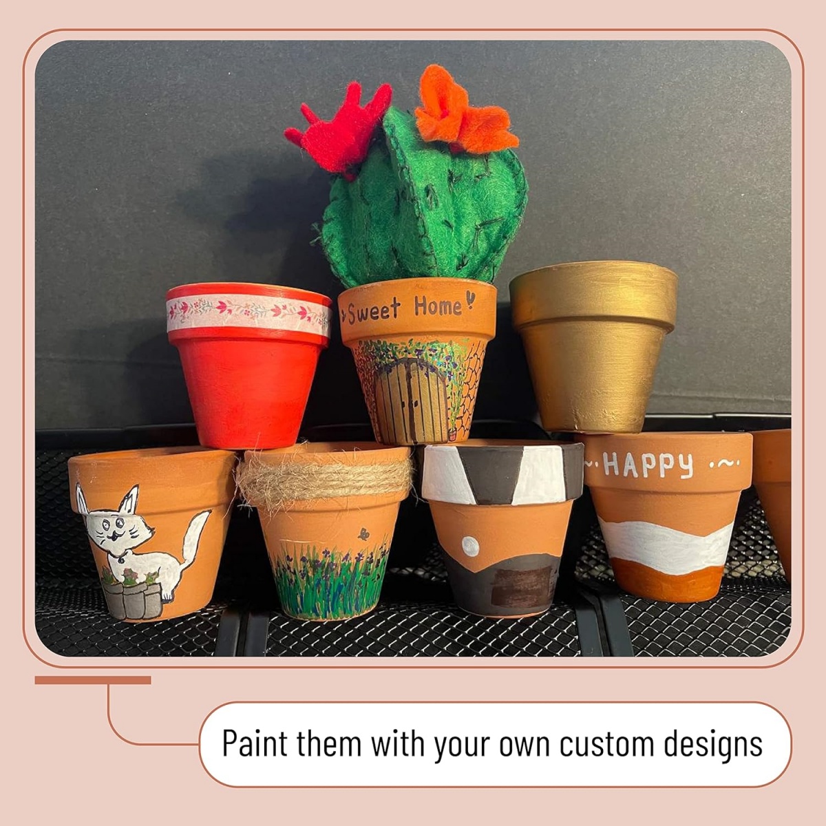 6pcs 4 inch Terracotta Pots Fl – Cactus Mix Pot Bewertung und Preis