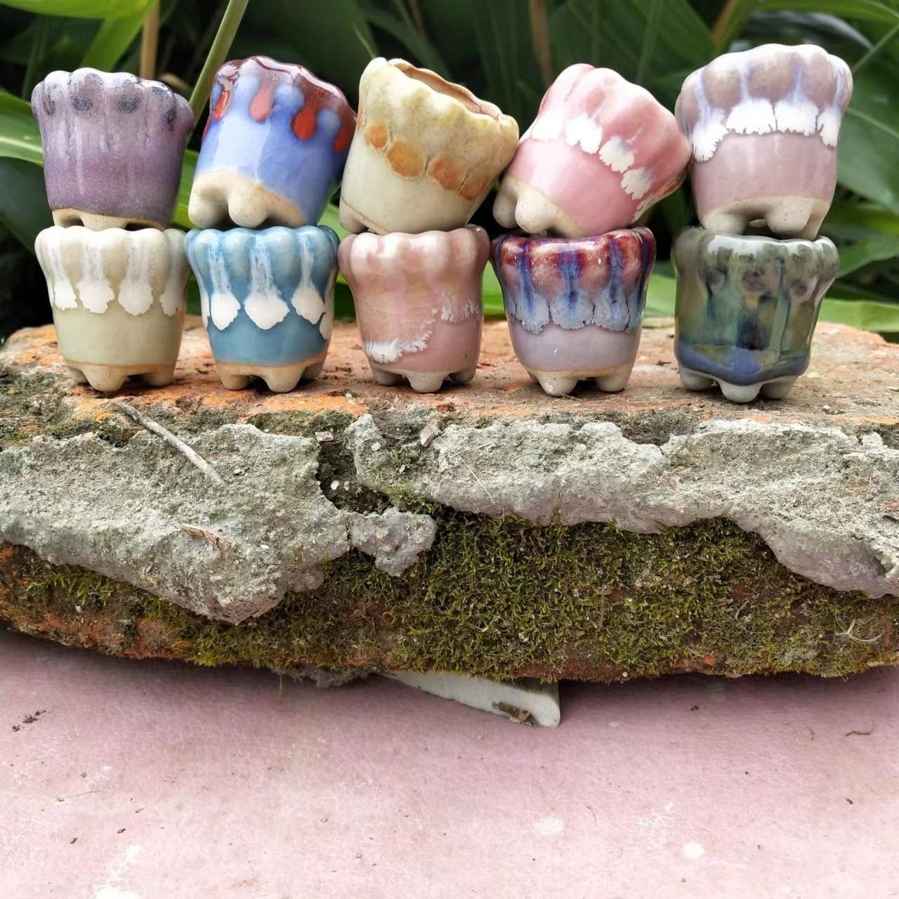 10Pcs Mini Ceramics Fowerpot M – Cactus Mix Pot Bewertung und Preis
