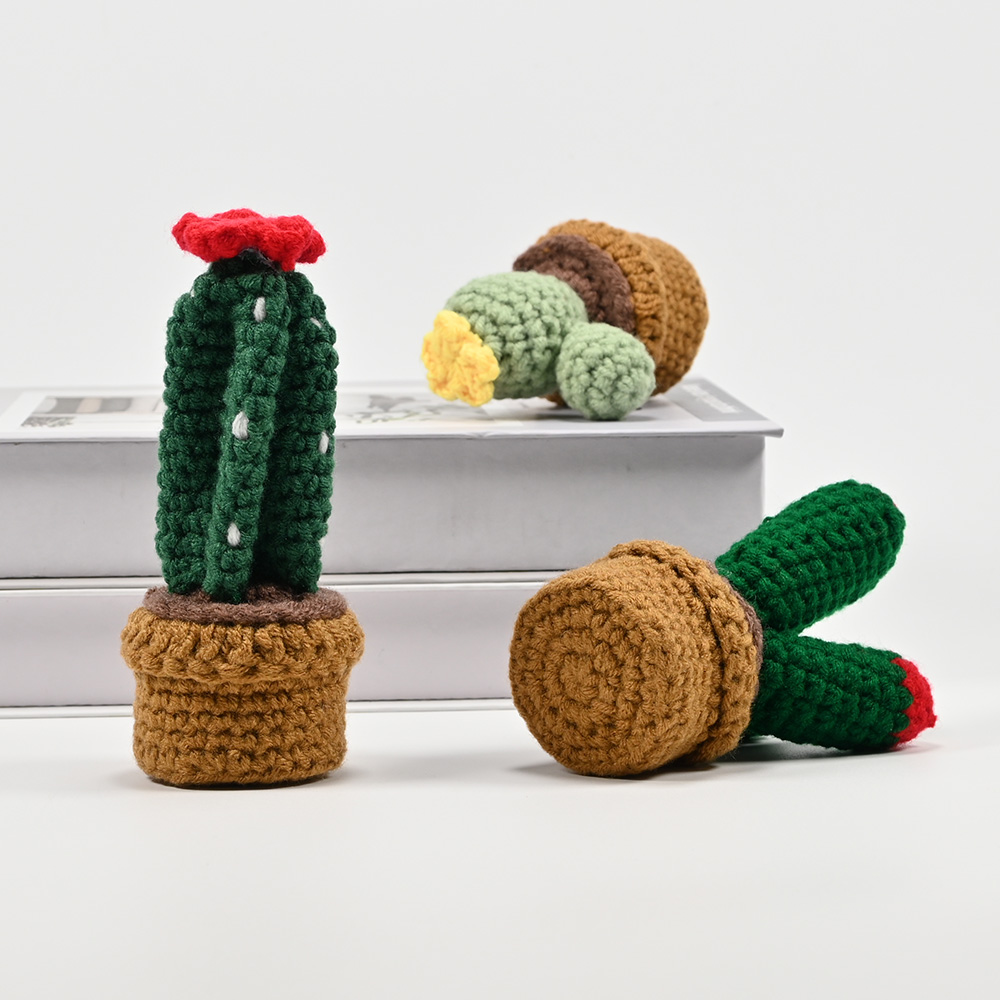 Hand-Crocheted Cactus Potted P – Cactus Mix Pot Bewertung und Preis