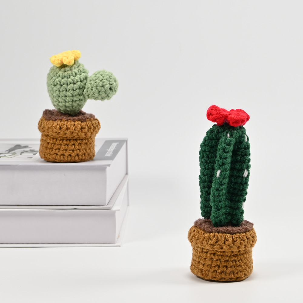 Hand-Crocheted Cactus Potted P – Cactus Mix Pot Bewertung und Preis