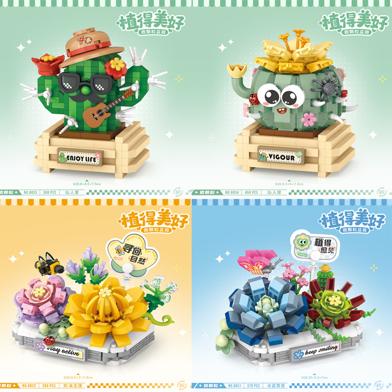 Mini Building Block Toys Creat – Cactus Mix Pot Bewertung und Preis