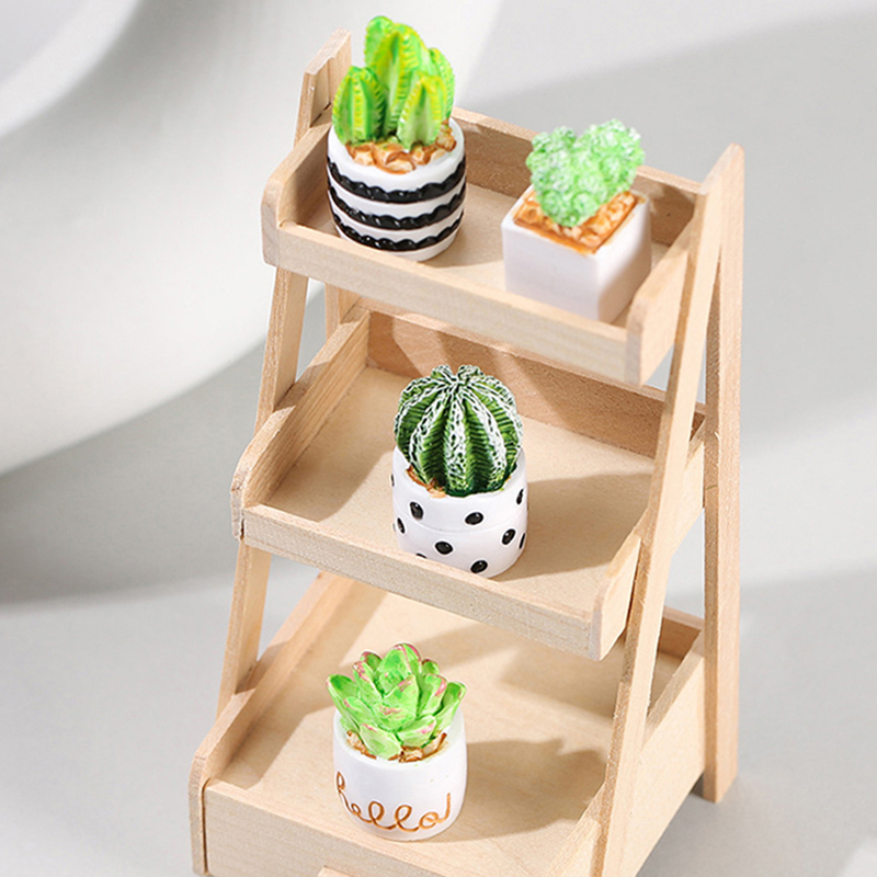 /Kb/1/4pcs 1:12 Dollhouse Mini – Cactus Mix Pot Bewertung und Preis