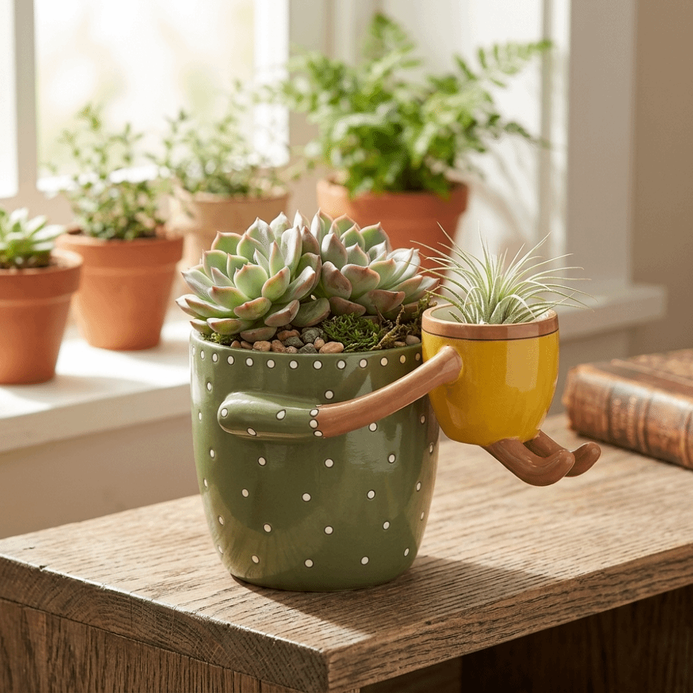 Resin Parent-child Flowerpot w – Plant Parental Bewertung und Preis